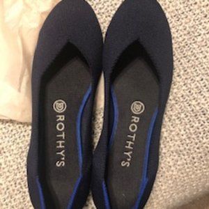 Rothys blue round toe flats